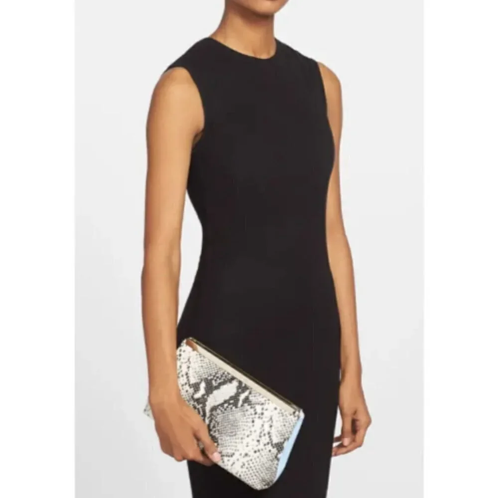 💕TED BAKER Reni Exotic Embossed Snakeskin Clutch